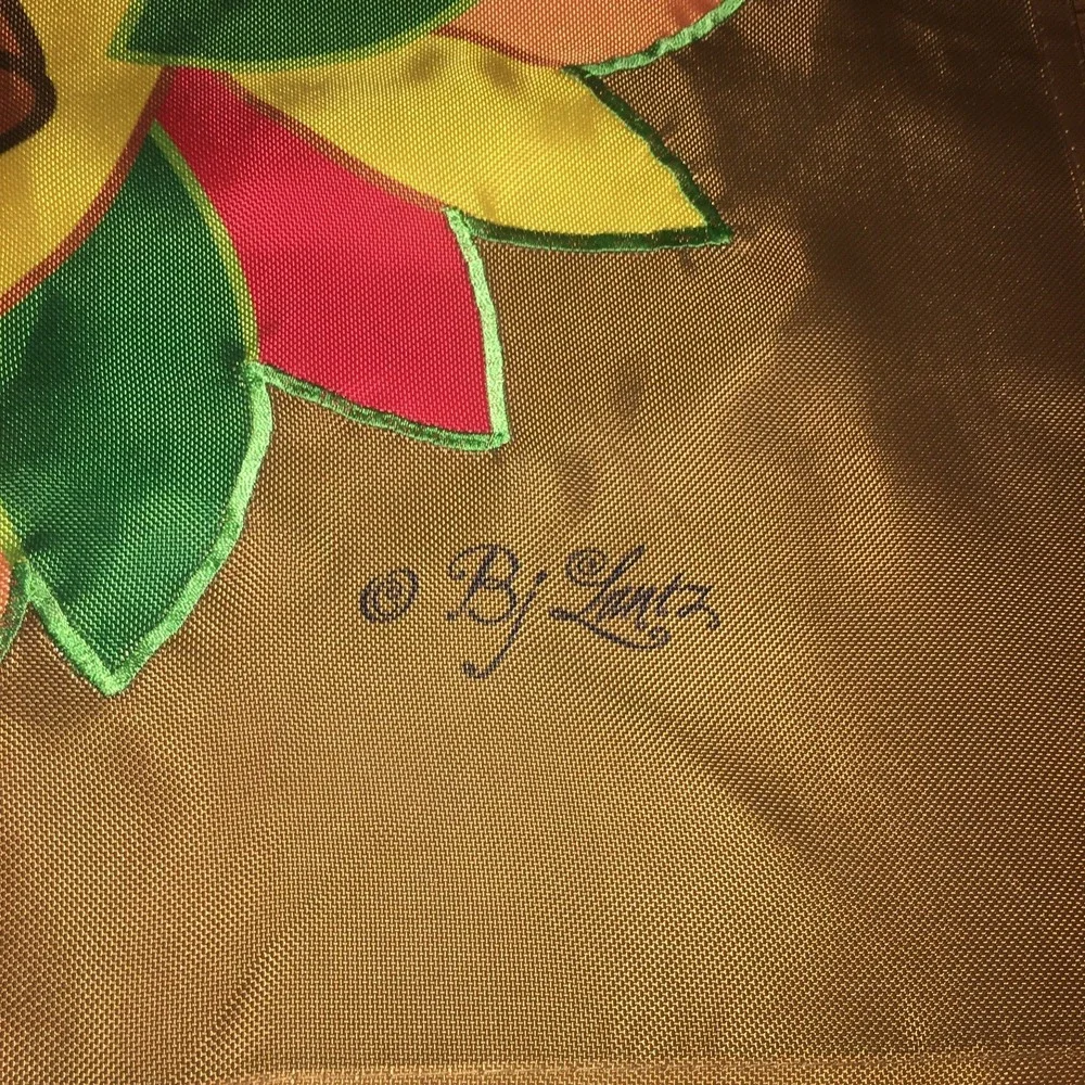Welcome Flag Yard Garden Decor BJ Lantz Fall Autumn Harvest Leaf Wreath Signed